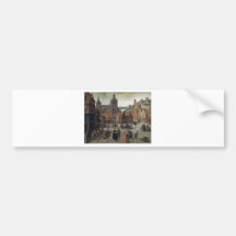 Abel Grimmer The Marketplace in Bergen op Zoom pro Bumper Sticker