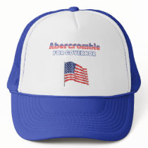 Abercrombie for Governor Patriotic American Flag Trucker Hats
