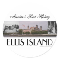 ABH Ellis Island Round Sticker
