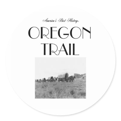ABH Oregon Trail Round Stickers by teepossible