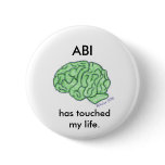 "ABI has touched my life" button