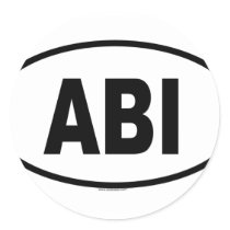 ABI ROUND STICKER