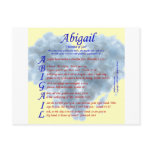 Abigail Acrostic postcards