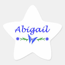 Abigail (Blue Butterfly) Star Stickers