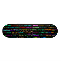Abigail Text Design I Skateboard