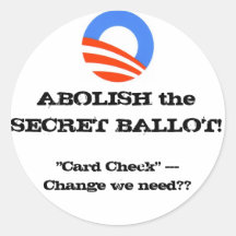 ABOLISH the SECRET BALLOT!... - updated Round Sticker