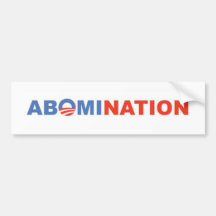 Abomination Bumper Stickers