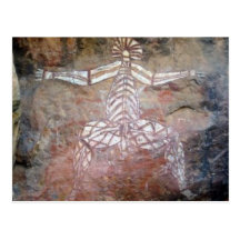 aboriginal art postcard