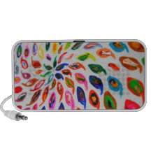 Aboriginal colourful spiral on Speakers