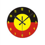 aboriginal flag clock
