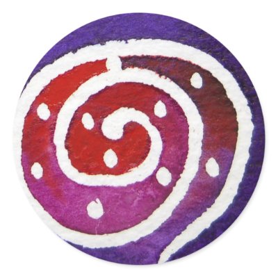 Aboriginal Snail II Sticker by _MHBD_