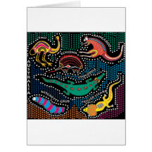 Aboriginal style card