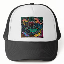 Aboriginal style trucker hat
