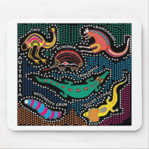 Aboriginal style mouse pads