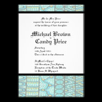 Aboriginal Wedding Invitation The Journey Blue invitations