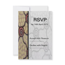 Aboriginal Wedding RSVP Tribal Land Invite