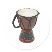 AboriginalDrum083109 Round Stickers