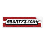 Abort73.com bumper stickers