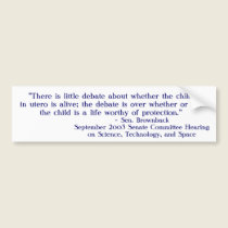 Abortion Debate bumper stickers