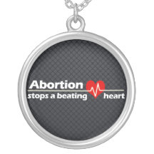 Abortion Stops a Beating Heart, Pro-Life Jewelry