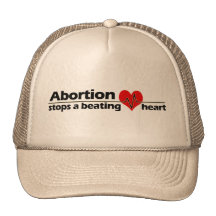 Abortion Stops a Beating Heart, Pro-Life Mesh Hat