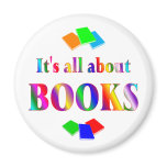 About Books Fridge Magnet