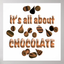 About Chocolate Poster