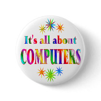 About Computers Pinback Buttons