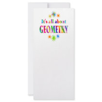About Geometry Rack Card Design