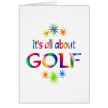 About Golf Greeting Card