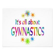 About Gymnastics Personalized Invitations