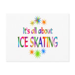 About Ice Skating Postcard