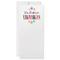 About Libraries Full Color Rack Card
