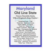 About Maryland Postcard