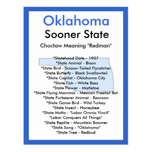 About Oklahoma Post Cards