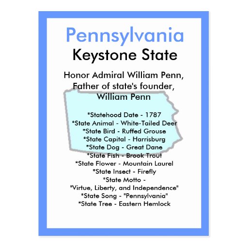 About Pennsylvania Post Cards