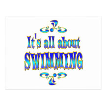 ABOUT SWIMMING POST CARDS