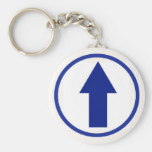 Above the influence - Blue Keychains