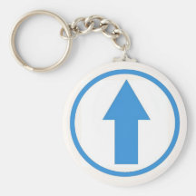 Above the influence - Light Blue Keychain