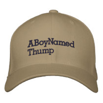 ABoyNamedThump Embroidered Baseball Caps