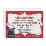 Abracadabra Magic Show Custom Invites