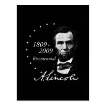 Abraham (Abe) Lincoln Bicentennial Postcard