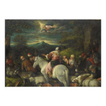 Abraham Departs Out of Haran by Francesco Bassano Personalized Invitations