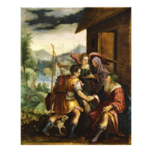 Abraham Dismisses his Son Ishmael by Jan Soens Photo Print