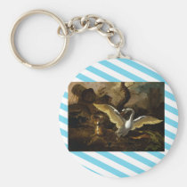 Abraham Hondius - A Swan Enraged keychains
