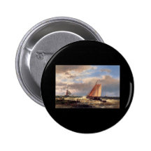 Abraham Hulk Snr A Choppy Estuary Buttons