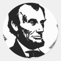 Abraham Lincoln, 16 President of the U.S. Round Stickers