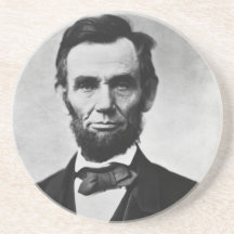 Abraham Lincoln Beverage Coasters