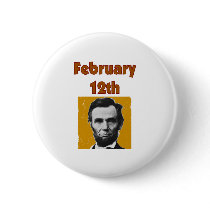 Abraham Lincoln February 12th T-Shirt & Gifts Pins