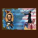 Abraham Lincoln Giving Gettysburg Address posters